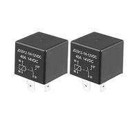 X AUTOHAUX Lot de 2 relais de voiture 4 broches 12 V 40 A SPST modèle JD2912-1H-12VDC 40 A 14 V DC
