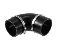 X AUTOHAUX Raccord de tuyau réducteur en silicone noir 70 mm ID 90 degrés