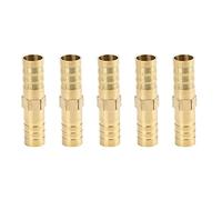 X AUTOHAUX Raccord Droit 10mm Laiton Or 5pcs pour Air Eau Huile
