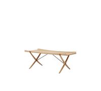 &Tradition Table basse X HM13 61x120 cm Lacquered oak-walnut inserts