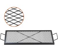 X-Marks Grille en acier rectangulaire 81x38cm - Grille de foyer - Grille de foyer Outdoor