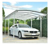 X-Metal Carport Autoportant en Aluminium Blanc 17,28m² | Protection Véhicule avec Polycarbonate 6mm Anti-UV | Structure Robuste avec Kit d'ancrage et Gouttières Inclus