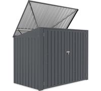 X-Metal Coffre de Rangement Extérieur en Acier Galvanisé Anthracite 173 x 100 x 133 cm 33 kg