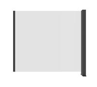 X-Metal Kit d'Extension Clôture en Verre Trempé 123x110 cm Anthracite | Verre 6 mm sécurisé, Poteau aluminium, Modulaire & adaptable, 1 panneau + 1 poteau, Angle droit possible