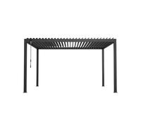 X-Metal Pergola Bioclimatique Autoportante en Aluminium Anthracite 395,8x296,6x230 cm