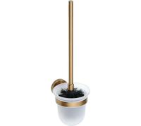 X-ROUND COPPER Brosse WC suspendue, verre dépoli, cuivre mat