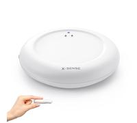 X-Sense Détecteur de Fuite d’Eau, Base SBS50 Requise, SWS0A, Lot de 1 | Format Ultra-Fin, Étanchéité IP67 et Détection dès 0,3 mm pour Cuisine, Salle de Bain ou sous-Sol
