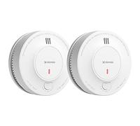 X-Sense Détecteur de Fumée Amélioré Batterie de 10 Ans, Alarme Incendie avec Capteur Photoélectrique, Alarme Incendie Conforme à la Norme EN14604, SD2J0AX, Lot de 2