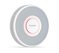 X-Sense Détecteur de Fumée Connecté, Base SBS50 Requise, XS0B-MR | Alertes Vocales en Français, Mode Nuit, Pile Remplaçable, Épaisseur 33 mm