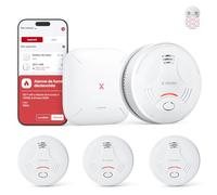Détecteur de Fumée Connecté - X-SENSE - SD11-MR31 - Station SBS50 (séparée) - Wi-Fi 2,4 GHz - Installation sans perçage