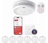 X-Sense Détecteur de fumée intelligent Wi-Fi avec support magnétique XS0D-MR61