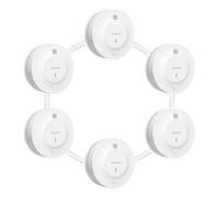 X-Sense Détecteur de Fumée Interconnecté sans Fil avec Pile Intégrée de 10 Ans, Portée de Transmission de Plus de 250 m (820 Pieds), Conforme à la Norme EN14604, Série Link+, SD19-W, Lot de 6
