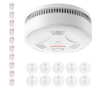 X-Sense Détecteur de Fumée, Pile 10 Ans, Pad Magnétique, SD11, Lot de 10 | Batterie Scellée, Support Adhésif Magnétique, Conforme à la Norme EN14604