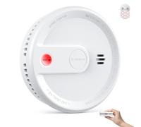 X-Sense Détecteur de Fumée, Pile 10 Ans, Pad Magnétique, XS0G-SN, Lot de 1 | Pile Scellée, Installation sans Perçage, Profil Ultra-Fin, Mode Veille sans Clignotement et Bouton Test/Silence