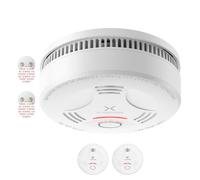 X-Sense Détecteur de Fumée, Pile 10 Ans, Support Magnétique, SD11, Lot de 2 | Batterie Scellée, Pad Adhésif Magnétique, Conforme à la Norme EN14604