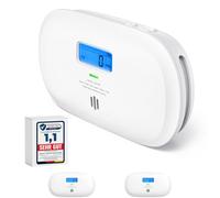 X-Sense Détecteur de Monoxyde de Carbone Autonome, XC0C-SR, Lot de 2 | Détection de CO, Pile Remplaçable, Durée de Vie de 10 Ans et Mémoire de la Valeur de Crête