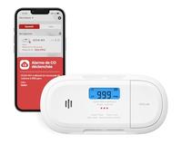 X-Sense Détecteur de Monoxyde de Carbone Connecté, Notifications Push en Temps Réel Via l'Application X-Sense Home Security, Pile Remplaçable et Conception Autonome, XC04-WX