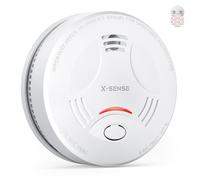 X-Sense Détecteur Fumée Connecté, Base Requise, SD11-MR, Lot de 1 | avec Support Magnétique, Mode Nuit, Pile Remplaçable, Durée de Vie de 10 Ans, Alertes via l’Application X-Sense Home Security