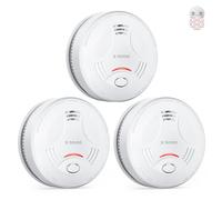 X-Sense Détecteur Fumée Connecté, Base Requise, SD11-MR, Lot de 3 | avec Support Magnétique, Mode Nuit, Pile Remplaçable, Durée de Vie de 10 Ans, Alertes via l’Application X-Sense Home Security