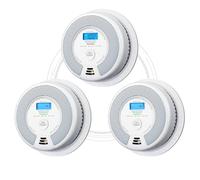 X-Sense Détecteur Fumée et CO Interconnecté par Radio, SC07-W, Lot de 3