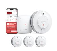 X-Sense Kit Détecteur de Fumée 10 Ans avec Base SBS50, SD19-MN31 | Batterie Scellée, Compatible Home Assistant, Notifications et Contrôle à Distance via l’Application