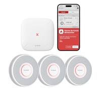 X-Sense Kit Détecteur de Fumée Connecté, Alertes Vocales FR, XS0B-MR31 | Pile Remplaçable, Mode Nuit, Compatible Home Assistant, et Notifications via l’Application