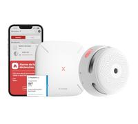 X-Sense Kit Détecteur de Fumée Connecté avec Base SBS50, FS11