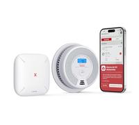 X-Sense Kit Détecteur Fumée et CO Connecté, Base Incluse, SC07-MR11 | Alertes et Contrôle à Distance via l’Application X-Sense Home Security