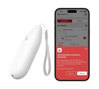 X-Sense WiFi Thermom¨¨tre Hygrom¨¨tre Int¨¦rieur, Moniteur de Temp¨¦rature et d'Humidit¨¦ Intelligent avec Port¨¦e de 500m et Notifications App, Compatible avec Alexa, pour Serres, Maison, STH51