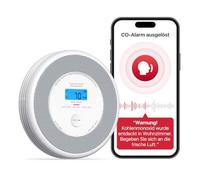 X-Sense XP0A-iR Détecteur de fumée et de monoxyde de carbone avec alarme vocale et annonce de localisation, Wi-Fi combiné pour 17 pièces définissables, compatible avec l'application de sécurité