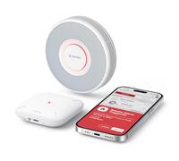 X-Sense XS0B-MR Lot de 3 détecteurs de fumée intelligents Wi-Fi avec annonce vocale et 17 emplacements Détecteur de fumée connecté 33 mm Station de base SBS50 requise