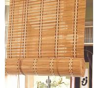 X1NGFU Rideau en Bambou,Store Enrouleur Bambou,Store Venitien en Bois,Store Fenetre Occultant à Traction Latérale pour Exterieur,Protection Solaire,Personnalisable,Largeur x Hauteur (60cm x 150cm)