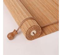 X1NGFU Store à Rouleau en Bambou Naturel,Naturel Respirant Rideau en Bambou Exterieur,Store Fenetre Occultant,Store en Bois pour Portes de Fenêtres de Cuisine,Largeur X Hauteur (60cm x 250cm)
