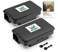 x2 Boîtes à Appât Pro Inviolable,Piège à Rats et Souris Efficace | Station d'Appât Sécurisée Enfants & Animaux,Poste d'Appâtage