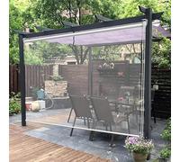 x2DfY7p Tissus Pergola Store Enrouleur Transparent en Plastique Transparent for extérieur/Porche/Patio, 80 cm/100 cm de Large(100cmx220cm(39.3"x86.6"))