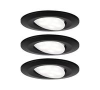 x3 Encastré Calla LED orientable 30° - Paulmann - D.90mm - 6W - 680lm - 4000K - 230V - BBC/IP65 - Lot de 3