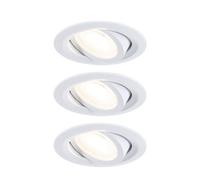 x3 Encastré LED orientable 25° - Paulmann - D.82mm - 4,6W - 460lm - 3000K - Lot de 3