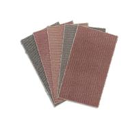 x50 feuilles abrasives PRONET MaxNet 81 mm x 133 mm // Feuilles abrasives en maille compatibles avec Festool RTS 400, Bosch GSS160 & Mirka DEOS // P80, P120, P180, P240, P320 // 10x chaque grain