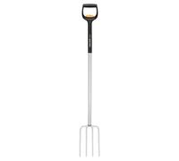 Xact Fourche de Jardin télescopique | Avec 4 dents, Longueur 1,10 m à 1,30 m, Acier au bore de haute qualité, Noir/argent, SmartFit, 1070717
