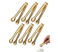 XALFST 6 Pièces Pince à Glaçons & Cube de Sucre | Design Patte de Chat | Pince Alimentaire Ergonomique pour Boissons Froides, Buffet & Manipulation Hygiénique