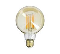 Xanlite - Ampoule Filament LED déco verre ambré G95, culot E27, 1521 Lumens, conso. 15W (equivalence 100W), Blanc chaud - RFDE1521B95A AMBRE G