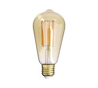 Xanlite, Ampoule Filament LED Déco Verre Opaque ST64 E27, 15W (équivalence 100W), 1521 Lumens, Blanc Chaud, Économie d'Énergie, Idéale pour Éclairage Intérieur et Ambiance Cozy.