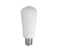 Xanlite - Ampoule Filament LED G95 - Décorative en Verre Strié Opaque - Culot E27 - Éclairez vos pièces avec 1055 Lumens - Équivalence 75 W - 3000K - Blanc Chaud