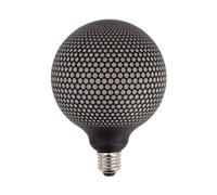 Xanlite - Ampoule Led Déco À Filament G125 - Culot E27, 6.5W Cons, 1800K - Aspect Point Noir - Ampoule Standard Décorative Pour Chambre Et Pièce À Vivre - Lumière Blanc Chaud RFDEB125GRAPHRO