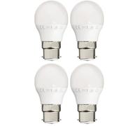 Xanlite Ampoule LED P45, culot B22, 5,3W cons. (40W eq.), lumière blanc neutre (Lot de 4)