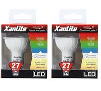 Xanlite - Ampoule Led Spot - Culot Gu10-4 -2W Cons. (27W Eq.) - Lumière Blanc Chaud Ou Lumière Rvb Avec Sa Télécommande