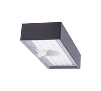 Xanlite Applique solaire LED IP44 noire avec détecteur de mouvement, 900 lumens, 4000 K, Blanc neutre