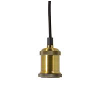 Xanlite Douille suspension - Suspension ampoule - fil Électrique pour suspension - Ampoule prise electrique - Suspension à douille dorée - Style vintage - SDVEG