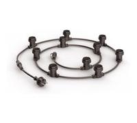 Xanlite - Guirlande extérieure - extensible, personnalisable - câble noir - culot E27 - sans ampoules
