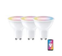 Xanlite - Kpack3G50Srvbcct - Smart Living - Pack De 3 Spots Led Connectés - Culot Gu10 - Variation De Couleur - Intensité 345 Lumens - Technologie Moderne